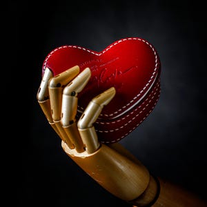 Heart Gift Box Leather PDF Pattern - Keepsake Jewelry Box, Gift Box Template Download with Video Tutorial