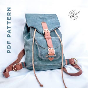 Sloop Leather Backpack Pattern, Classic Rucksack Template, DIY PDF Download