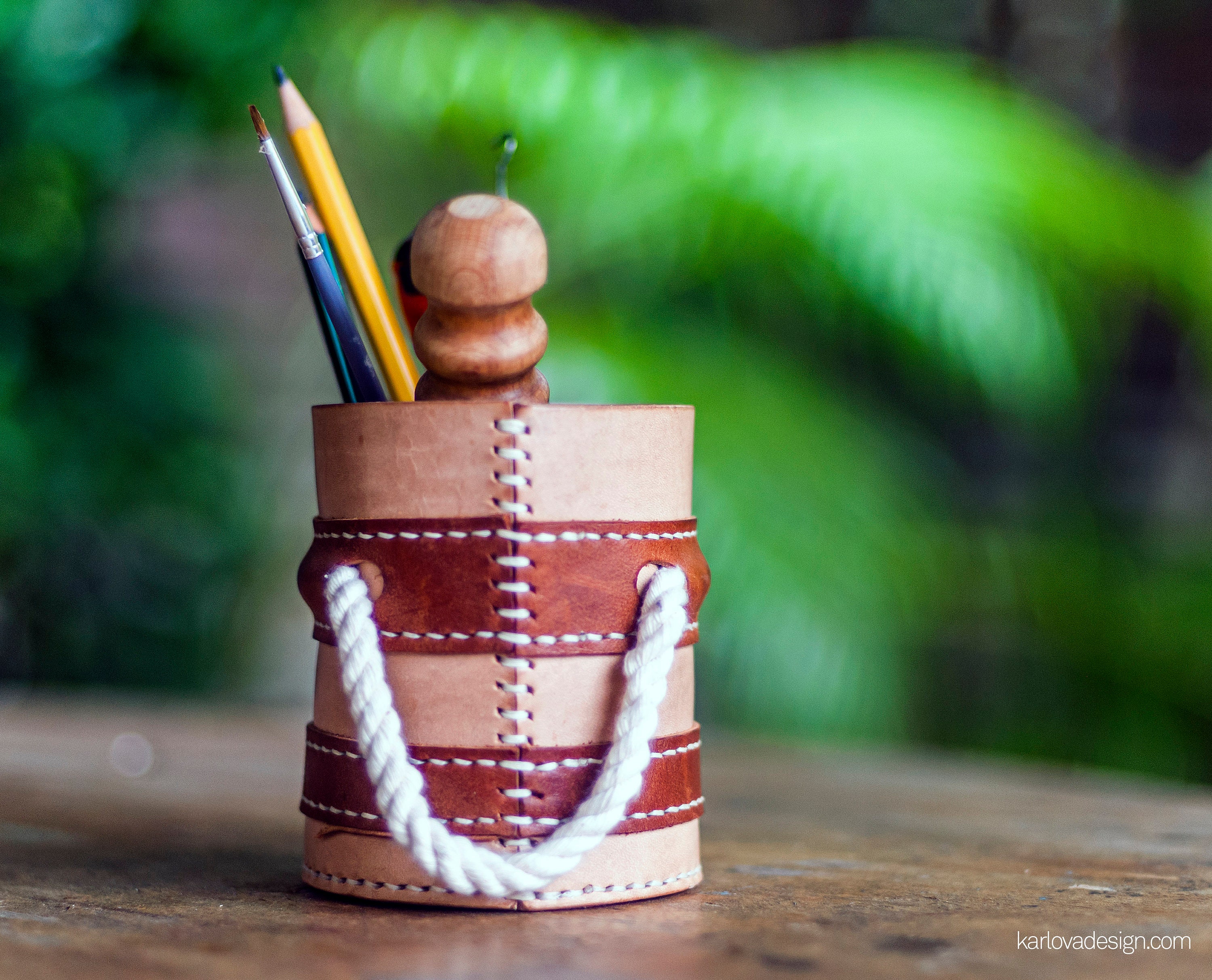 Leather Pencil Cup Holder Pattern Captain Jackson's Etsy
