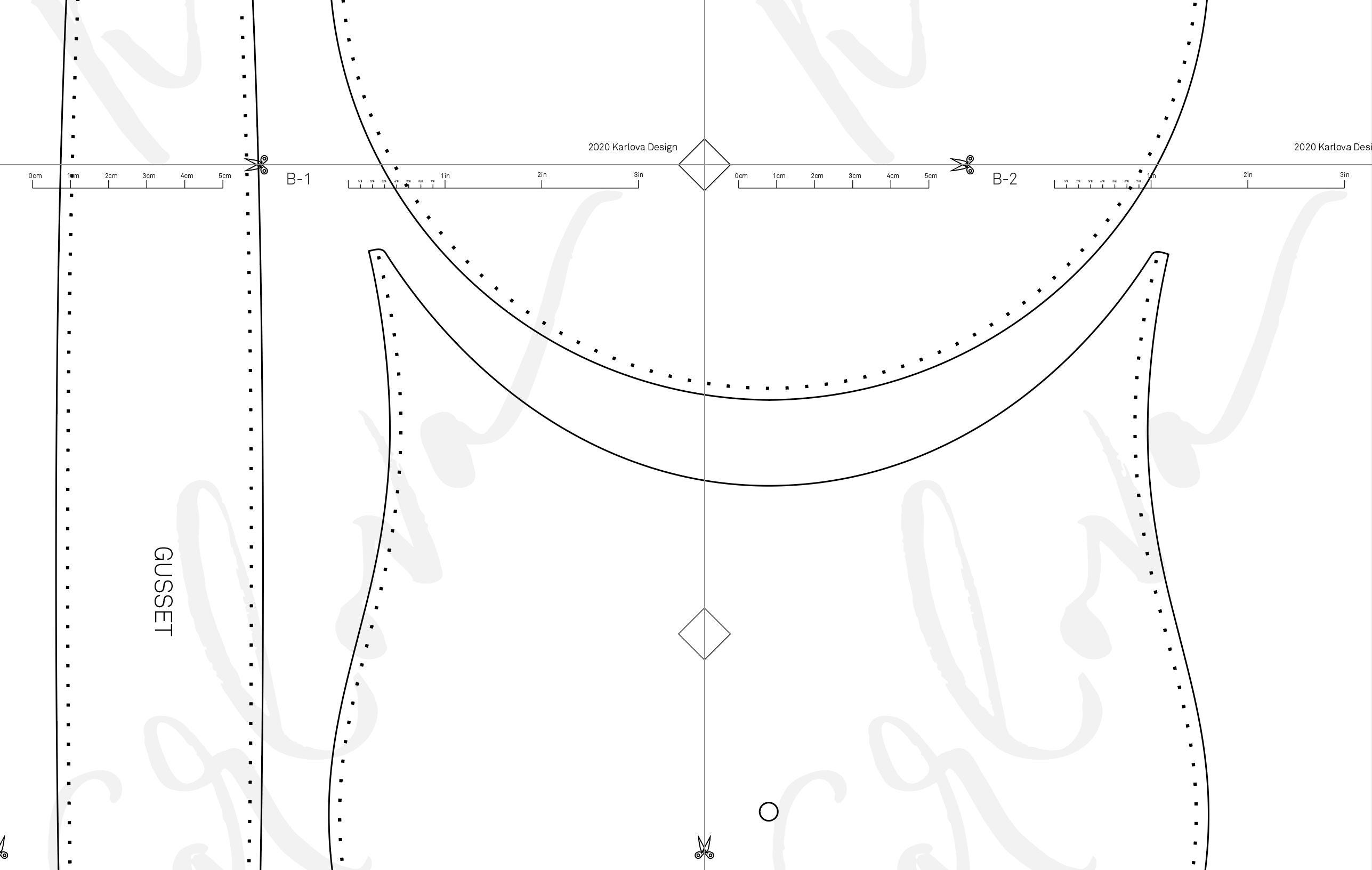 Modeling Template Bag Rounds Leather Medium Round Bag Pattern, Leather Craft Template, PDF Download ...