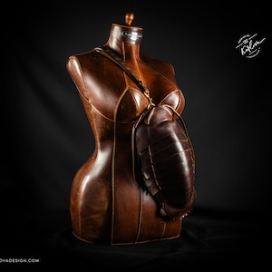 Leather Isopod Sling PDF Pattern with SVG file. Giant Deep Sea Bathynomus Bag Template Download (with video tutorial)