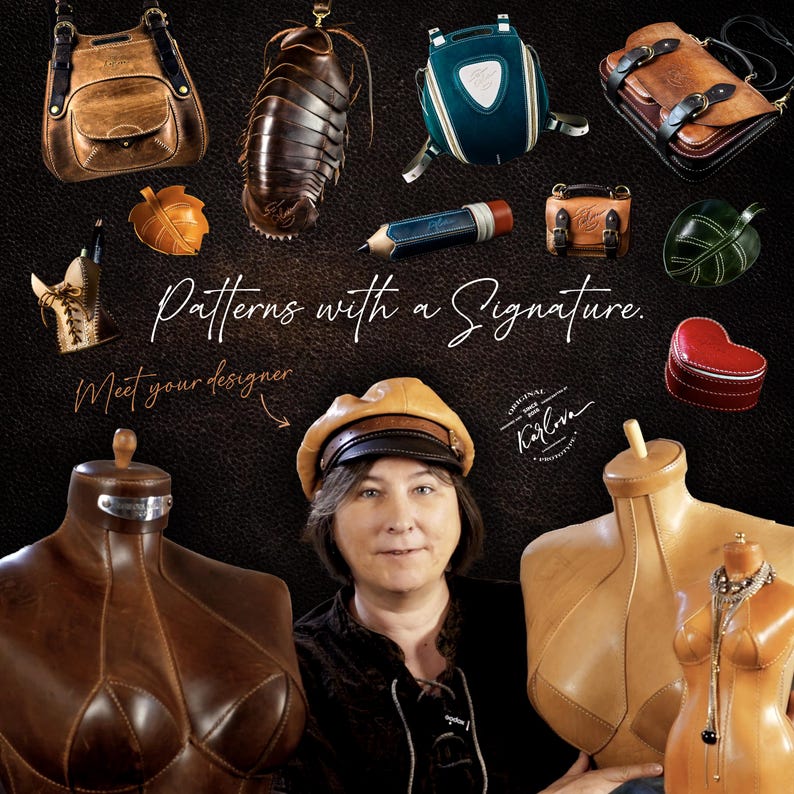 Situla Leather Tool Bag Pattern - Utility Bucket Template, PDF Download image 9