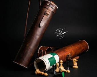 Turnier Schach Ledertasche Muster, Cubus Vorlage, DIY PDF Download