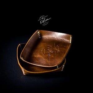 5" Valet Tray Leather Pattern, PDF Download