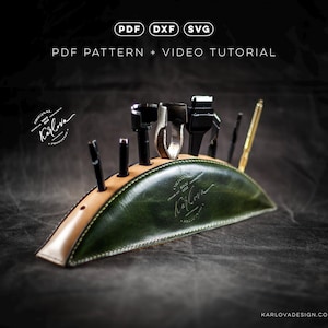 Halfmoon Tool Rack - PDF Pattern Download with Video Tutorial. SVG and DXF Included.