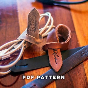 Leather Cable Tie Pattern, PDF Download
