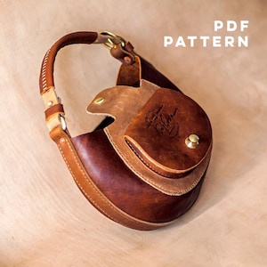 Opera - Leather Bag Pattern. Handbag, Shoulder Bag, Crossbody Purse Template, DIY PDF Download