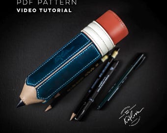 Pencil Pencil Case 2.0 - Leather Craft PDF Pattern