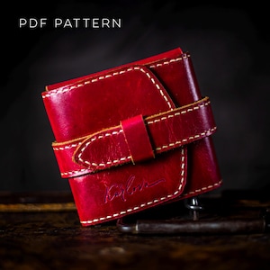 Leather Needle Case Pattern, Wallet Template, DIY PDF Download