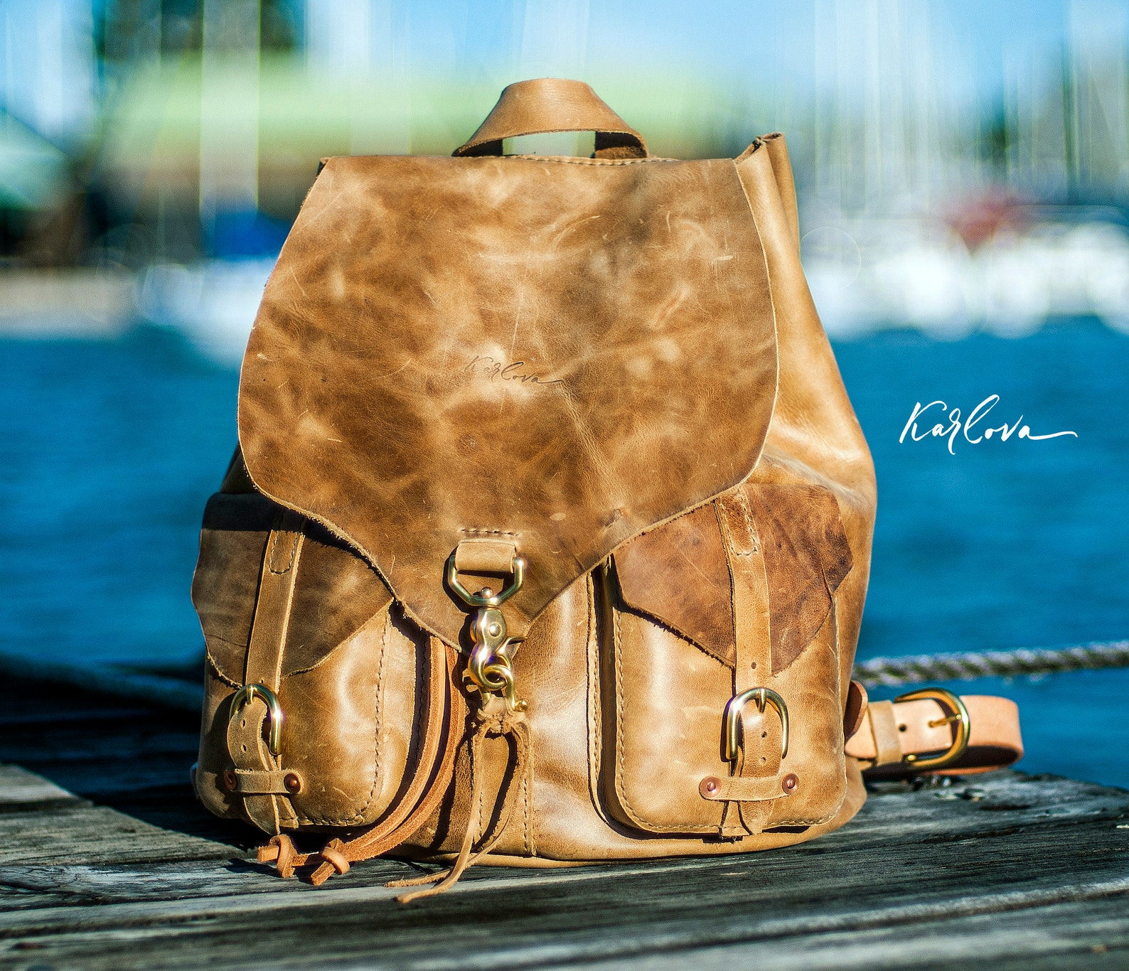 Signature Leather Backpack Pattern, Classic Rucksack Template, DIY PDF ...