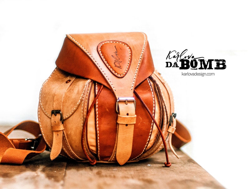 Da Bomb Leather Backpack Pattern, Leathercraft Template, DIY PDF ...