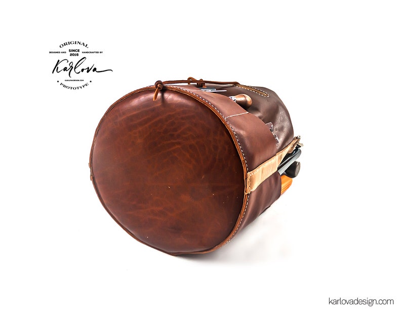 Situla Leather Tool Bag Pattern - Utility Bucket Template, PDF Download image 8