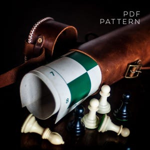 Tournament Chess Leather Case Pattern, Tubus Template, DIY PDF Download
