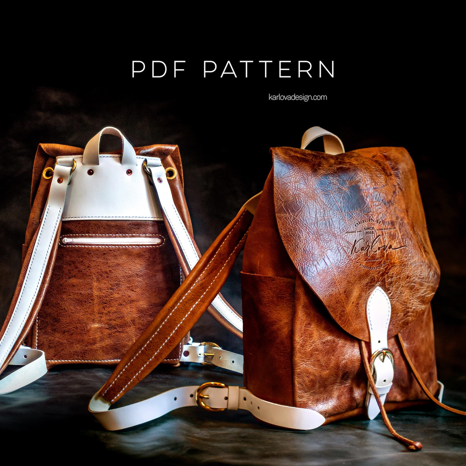 Marina’s Leather Backpack Pattern, Template, DIY PDF Download - Etsy