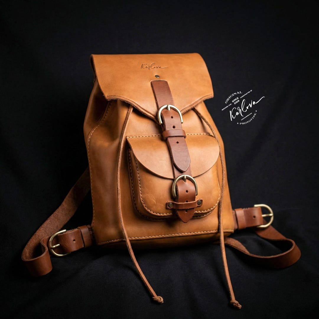 Sloop Leather Backpack Pattern, Classic Rucksack Template, DIY PDF ...