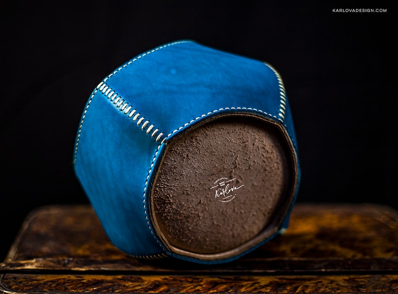 Manzana Leather Basket Pattern - Leather Craft Template - DIY PDF Download