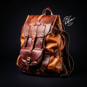 Plotter Rucksack Muster, Leder Reisetasche Vorlage, DIY PDF Download