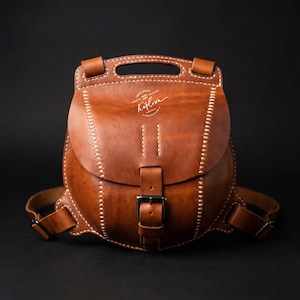 Patrón de mochila pequeña de cuero Limulus, plantilla para marroquinería, descarga PDF DIY