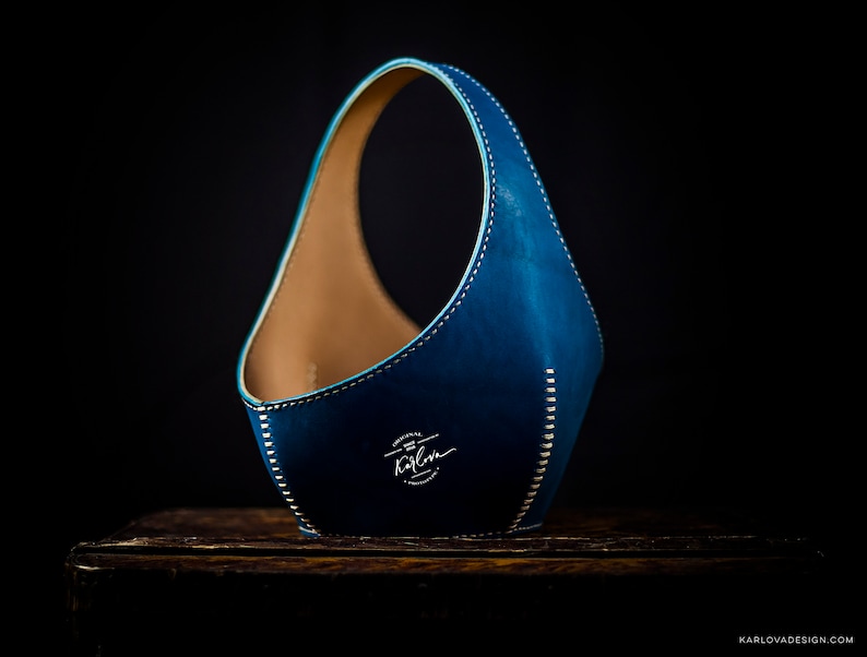 Manzana Leather Basket Pattern - Leather Craft Template - DIY PDF Download
