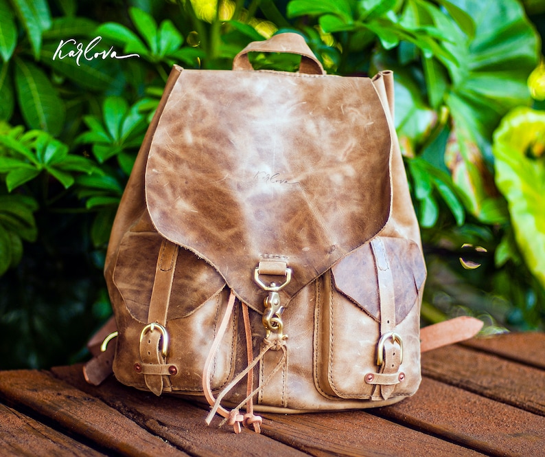 Signature Leather Backpack Pattern, Classic Rucksack Template, DIY PDF ...