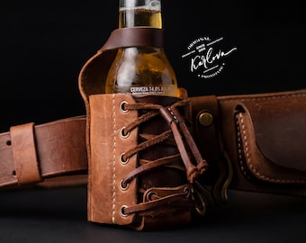 Leather Adjustable Drink Holster Pattern, Koozie Template, Cozy DIY PDF Download