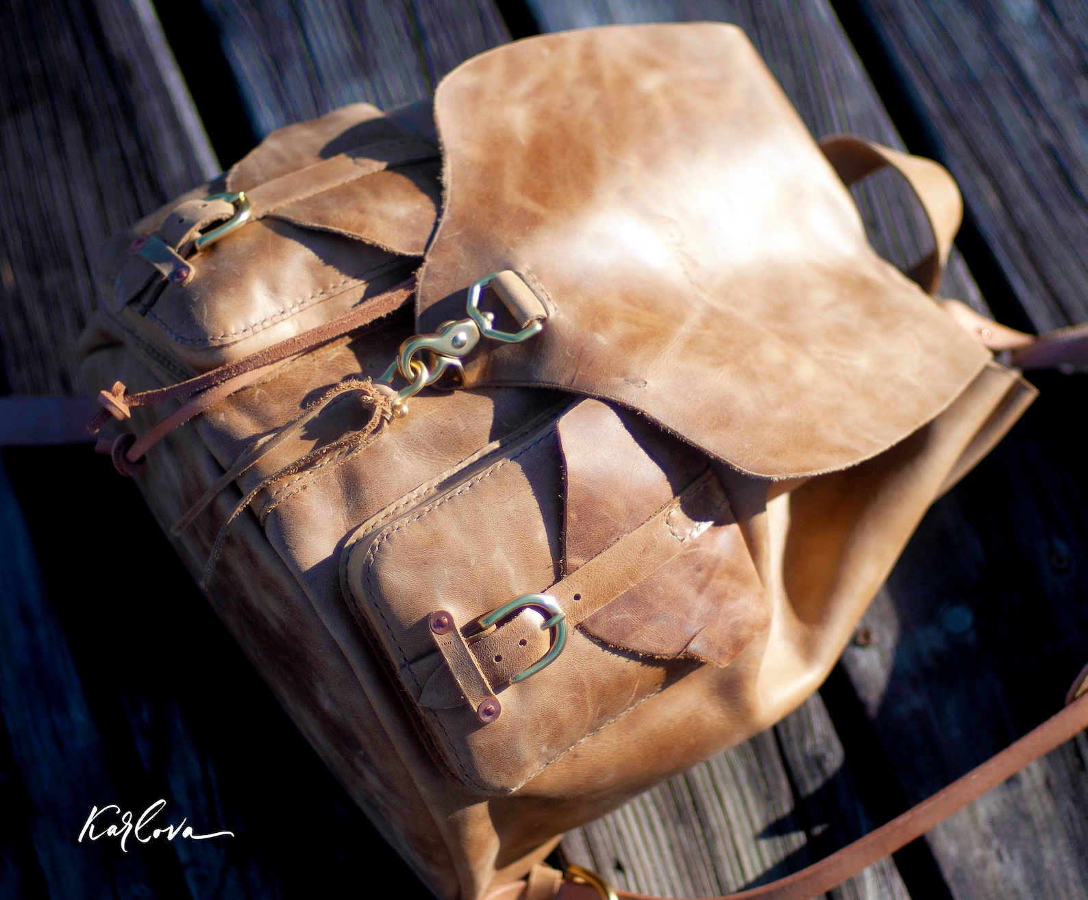 Signature Leather Backpack Pattern, Classic Rucksack Template, DIY PDF ...