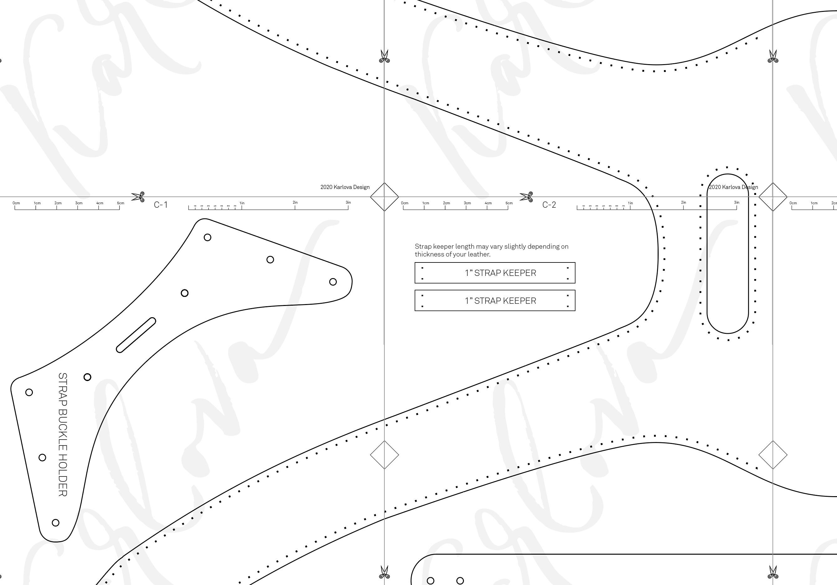 82 Leather Backpack Pattern - Minimalistic Bag Template - DIY PDF ...