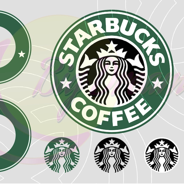 Starbucks Logo SVG and PNG Bundle, Coffee brand png-svg, coffee brand SVG, Cricut & Silhouette Cut FIles Digital Download.