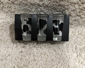 Cow Print Shot Glasses