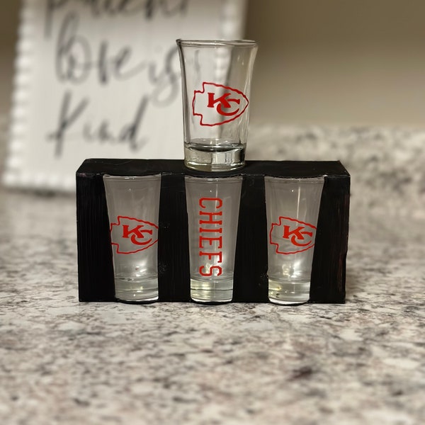 Football Team Shot Glasses Etsy