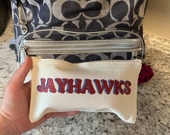 Jayhawks KU University of Kansas Organizer Bag