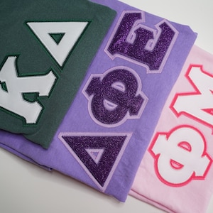 Camiseta básica cosida personalizable de hermandad / Sudadera con letras cosidas de Big Little Family / Regalo para Big and Little