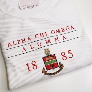 Sorority Corded Crew Etsy