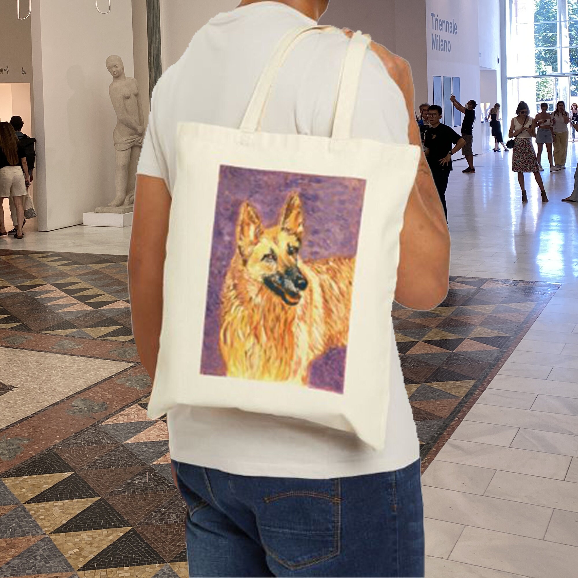 CafePress German Shorthaired Pointer Tote Bag - Natural Canvas Reusable Shopping Bag - View #10