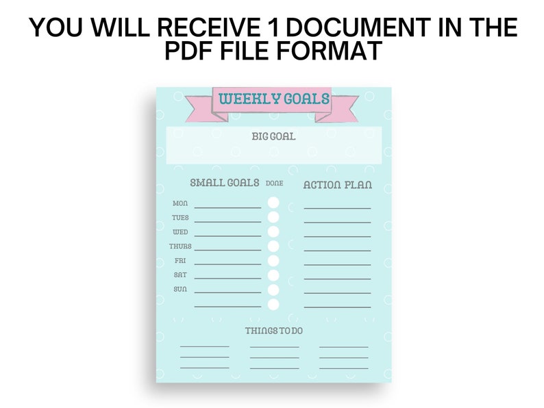 Music Goal Setting Worksheet Printable PDF - Etsy