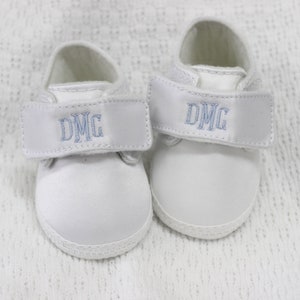 Monogam Baby Boy Shoes, Personalized Soft Sole Shoes, Personalized Baby Shoes, Baby Gift Keepsake, Boy Christening Shoes, Baptism Shoes