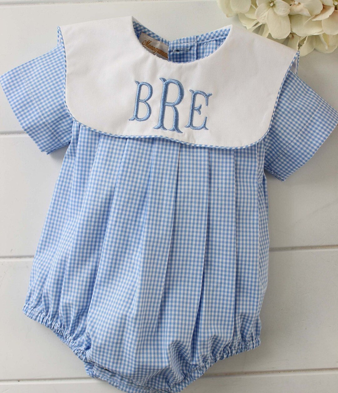 Romper In Blended Stuff For Baby Boy Cool Printed Design Blue Color main image 0