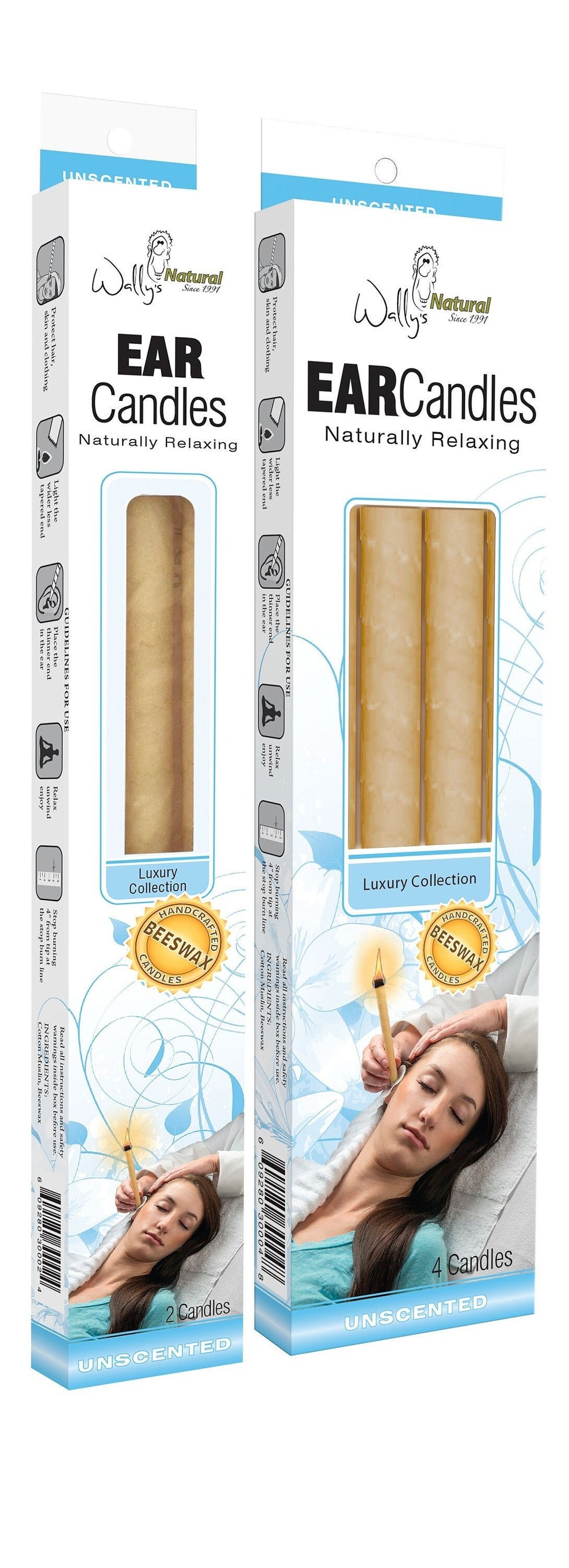 Wally's Natural Unscented Beeswax Ear Candles Etsy