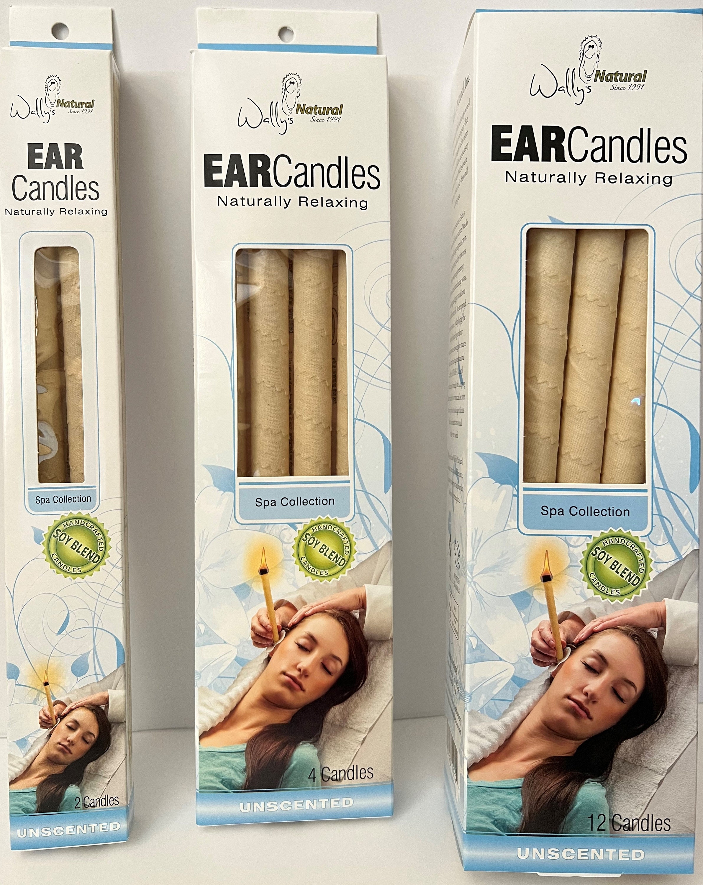 Wally's Natural Unscented Soy Blend Ear Candles Etsy