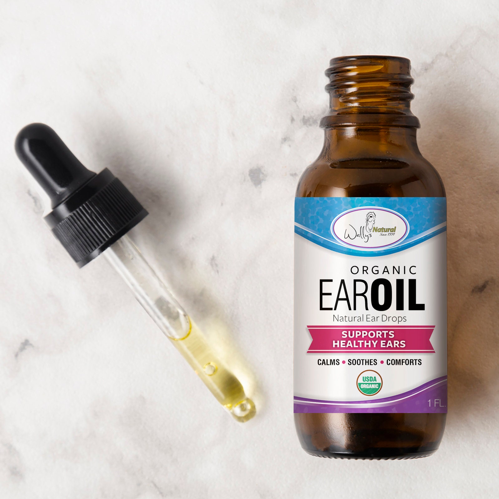 Wally's Natural Organic Ear Oil Etsy