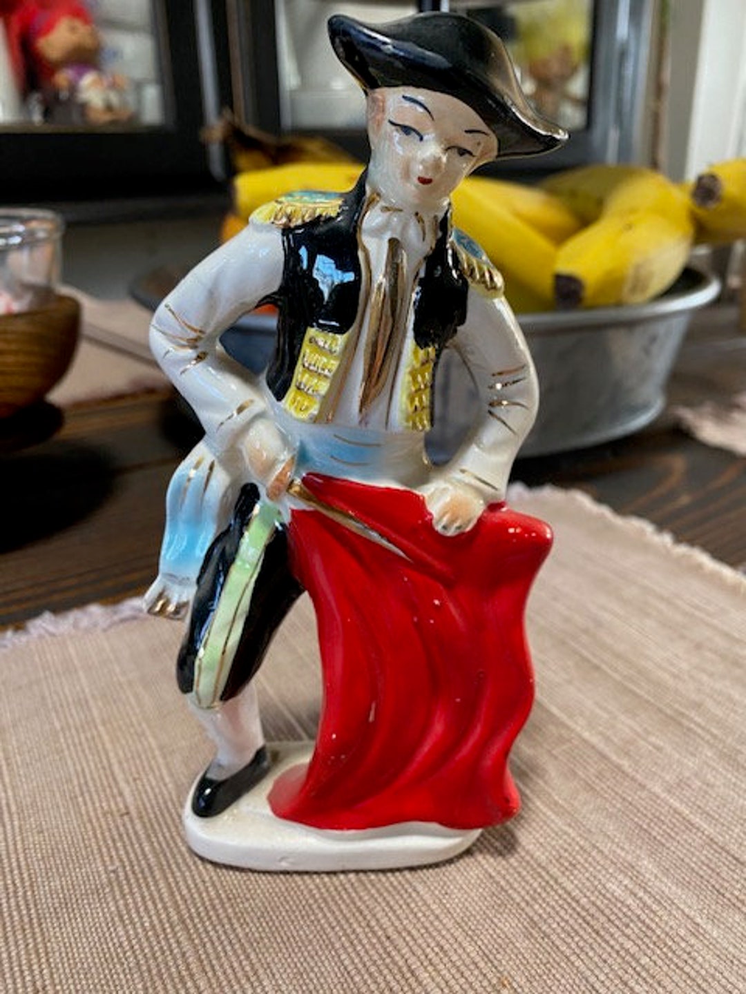 Vintage Spaniard Bull Warrior Matador Figurine - Etsy
