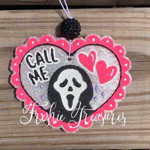 Spooky Ghost Face Car Freshie - Halloween Car Scents