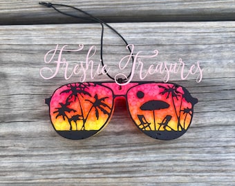 Beach Sunset Sunglasses Freshie | Made To Order