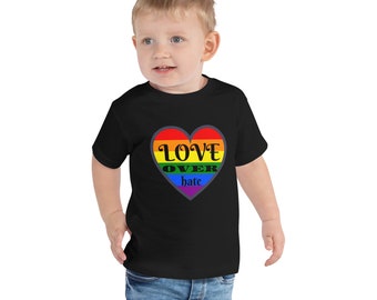 Love Over Hate -Toddler Short Sleeve Tee