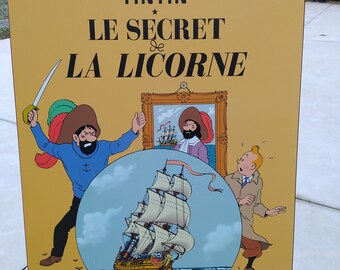 Kuifje stripomslagschildering Hergé, Les aventures de Tintín. De zaak tournesol.