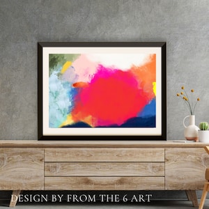 Modern Art, Digital Artwork, Digital Art Download, Digital Artwork Abstract, Vibrant Multi-Coloured Digital Art
