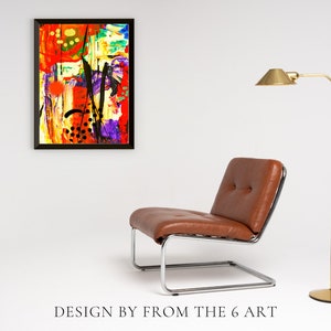 Vibrant Dynamic Multi-Coloured Digital Art, Digital Art Download, Abstract Art, Modern Art