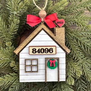 Our First Home Christmas Ornament, Agent Closing Gift For Seller, New Home Gift, Personalized Home Ornament 2023, Real Estate Client Gifts