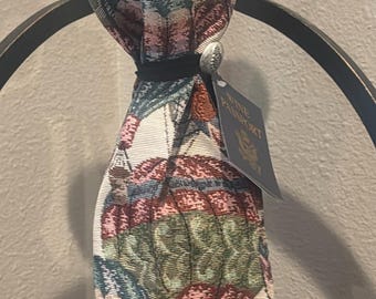 Hot Air Balloon Tapestry Wine Gift Bag:  Re-Giftable Keepsake