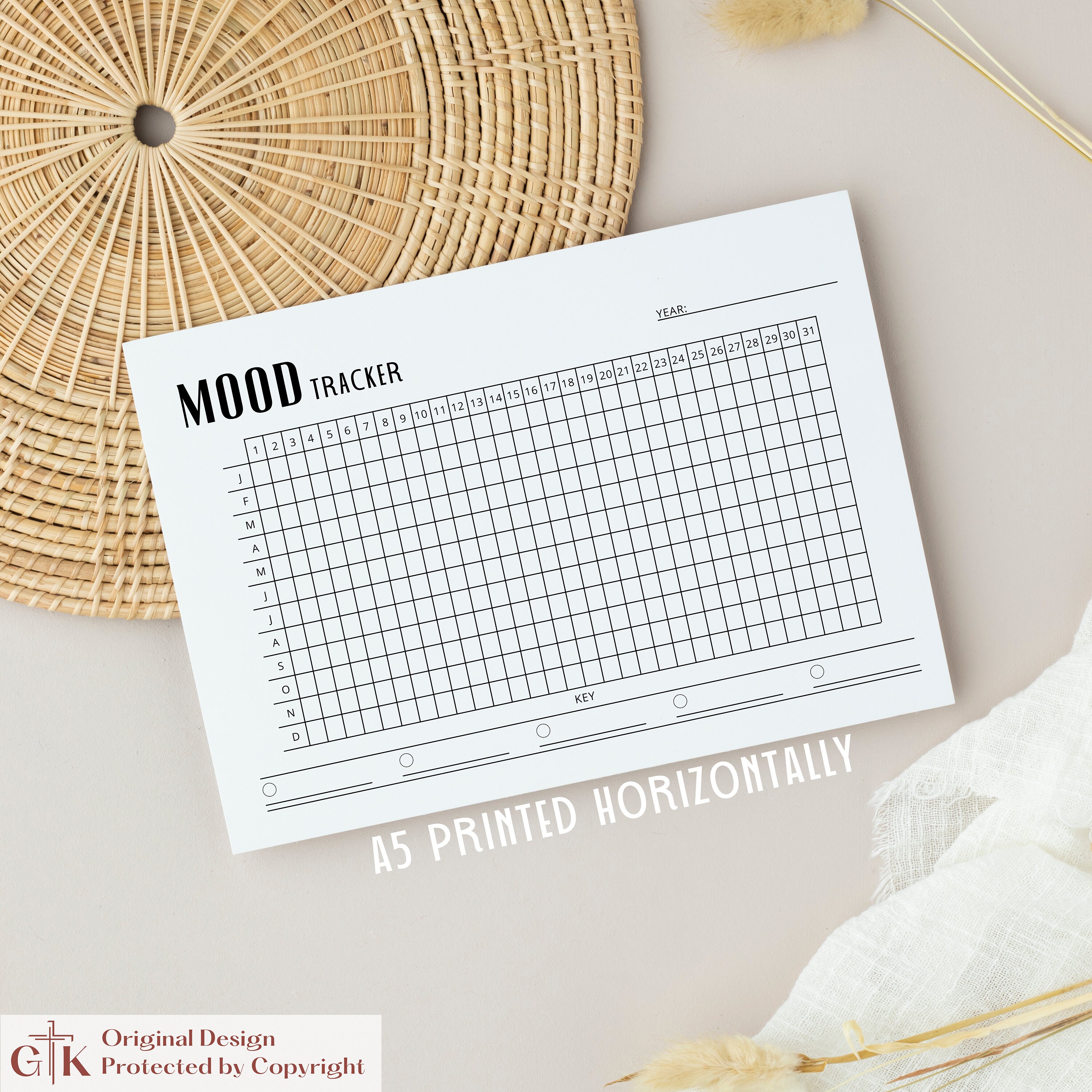 Mood Tracker Printable | Emotion Tracker | Mood Tracker Journal ...